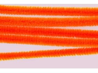 Zsenília drót 30 cm 50 db/csomag - neon narancssárga