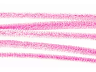 Zsenília drót 30cm 10 db/cs babarózsaszín