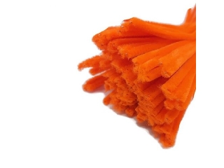 Zsenília drót 30cm 10db/csomag - UV narancssárga