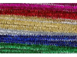 Zsenília drót 30cm 12db/csomag - vegyes metál