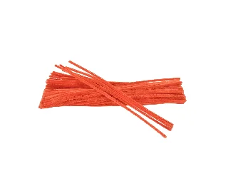 Zsenilia drót 6mm x 30cm 100db/csomag narancssárga színű