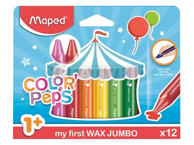 Zsírkréta, vastag, MAPED 