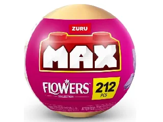 Zuru: Max építőjáték, szálas virágok - 212 darabos