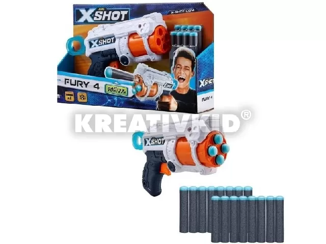 Zuru: Xshot Fury 4 lövetű szivacslövő fegyver